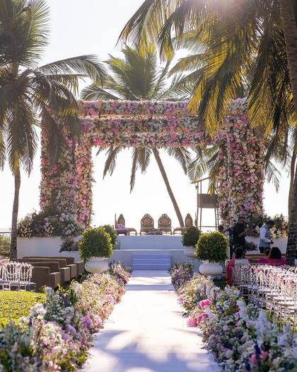 Mandap and Aisle / Walkway — Wedding decor — ITC Grand Goa